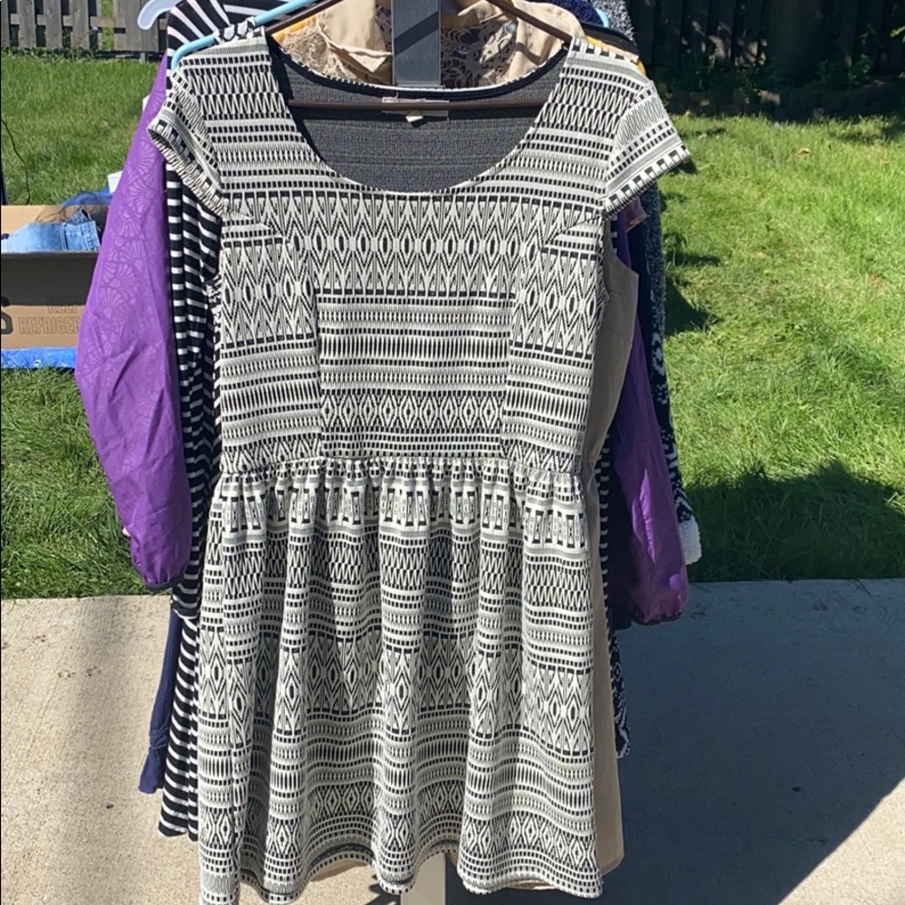 Blacks and white cocktail dress